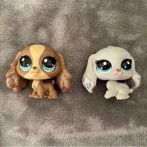 LPS Glitter Cocker Spaniel Lot (2 total) #295 #2-S14